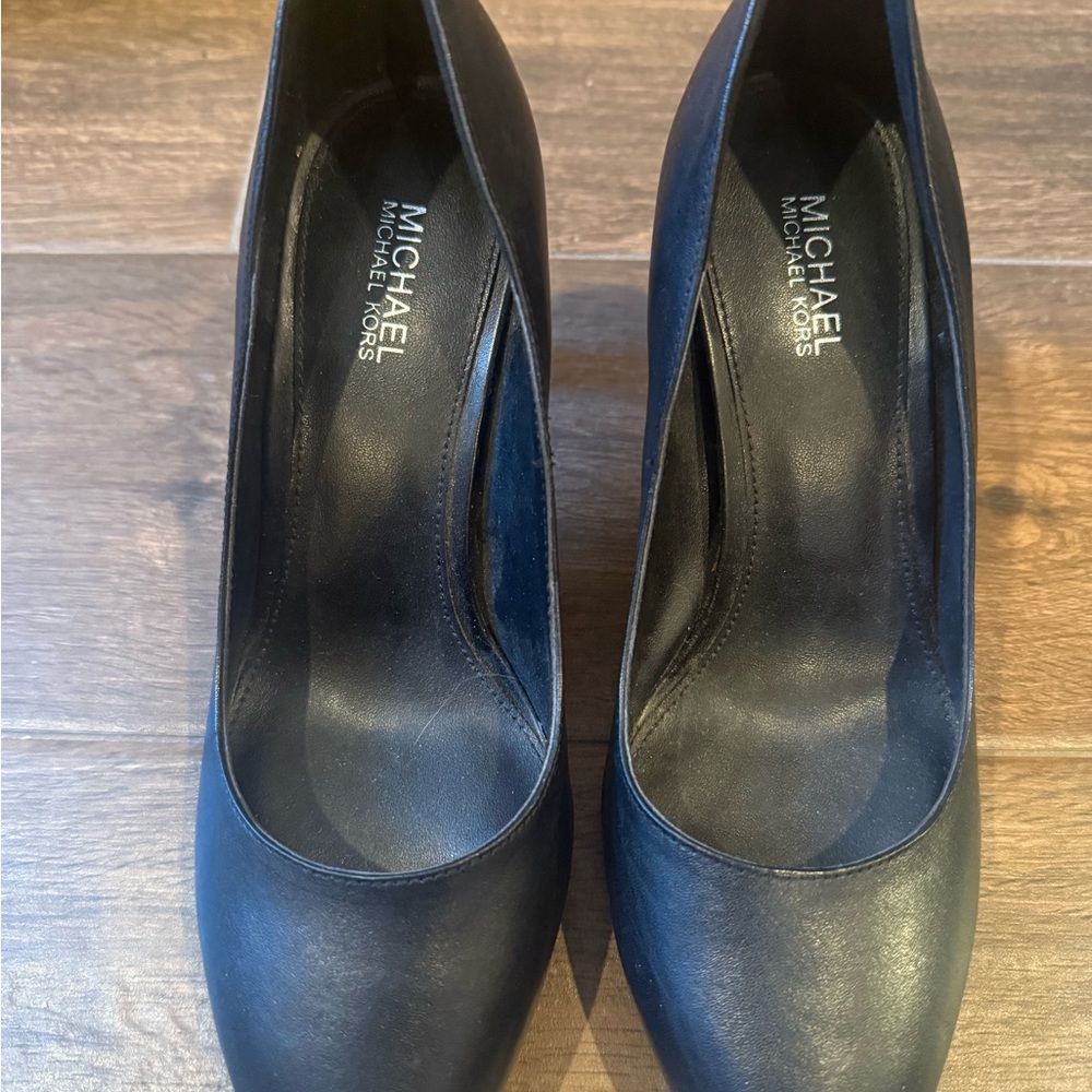 Michael Kors Black Leather Heels